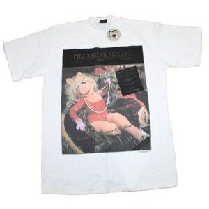 NWT Changes Disney Vintage Muppets Miss Piggy Pigtoria's Secret Mens XL Shirt